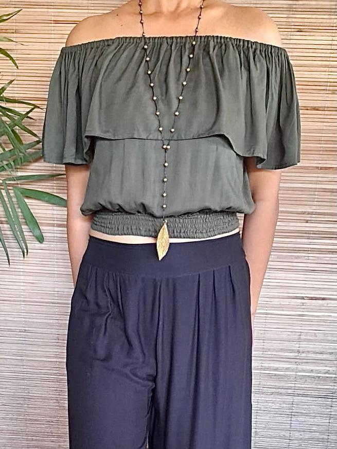 TOP MELODY Khaki, White, Black, New Blush and New Mint - Lemongrass Bali Boutique