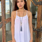 TOP SUZAN White, Black and Grey - Lemongrass Bali Boutique