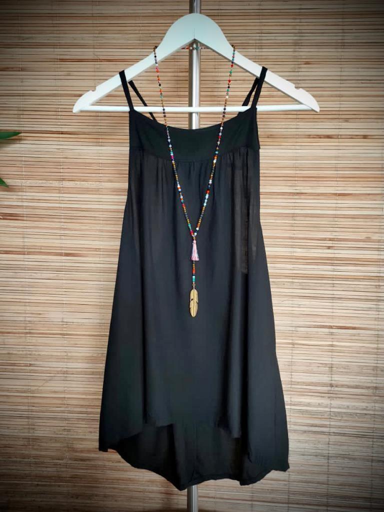 TOP SUZAN White, Black and Grey - Lemongrass Bali Boutique